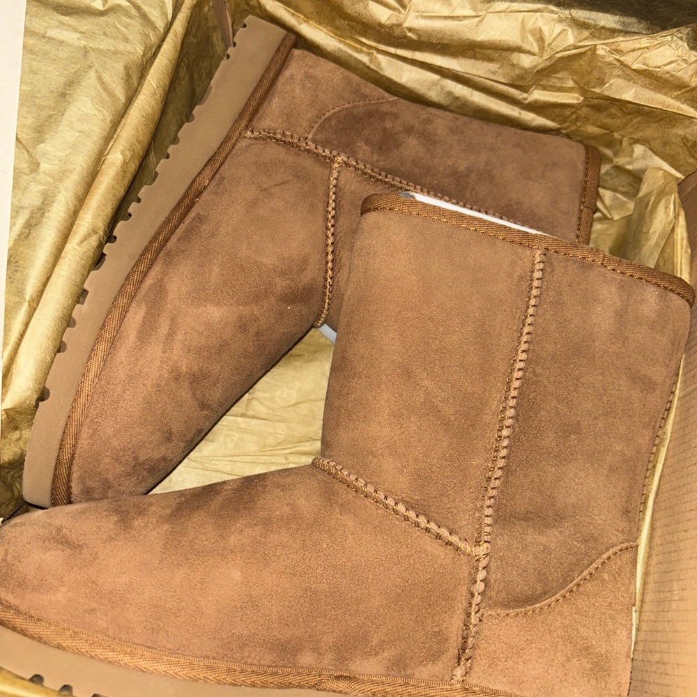 Classic Brown Suede Boots